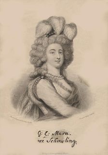 Portrait of the singer Madame Gertrud Elisabeth Mara (1749-1833), neé Schmeling, ca 1834. Creator: Anonymous