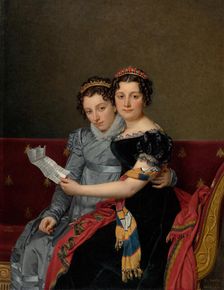 Portrait of the Sisters Zénaïde and Charlotte Bonaparte, 1821. Creator: Jacques-Louis David