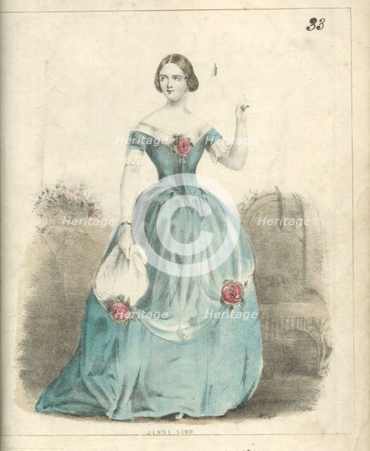 Portrait of the Soprano Jenny Lind (1820-1887), 1840-1842.