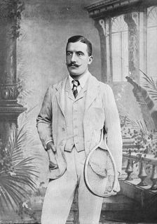 Portrait of the tennis player WV Eaves, 1896. Creator: JJ Eastmead