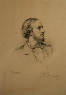 Portrait of the tenor Giovanni Matteo Mario (1810-1883), 1858