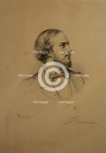 Portrait of the tenor Giovanni Matteo Mario (1810-1883), 1858.