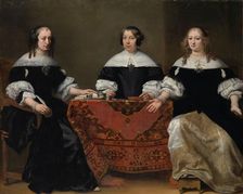 Portrait of the Three Patrons of the Leprozenhuis, Amsterdam, c.1668-c.1671. Creator: Ferdinand Bol