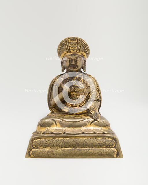 Portrait of the Tibetan Lama Chankya Hutuktu Rolpai Dorje (1717-1786), Qing dynasty, 18th/19th centu Creator: Unknown.