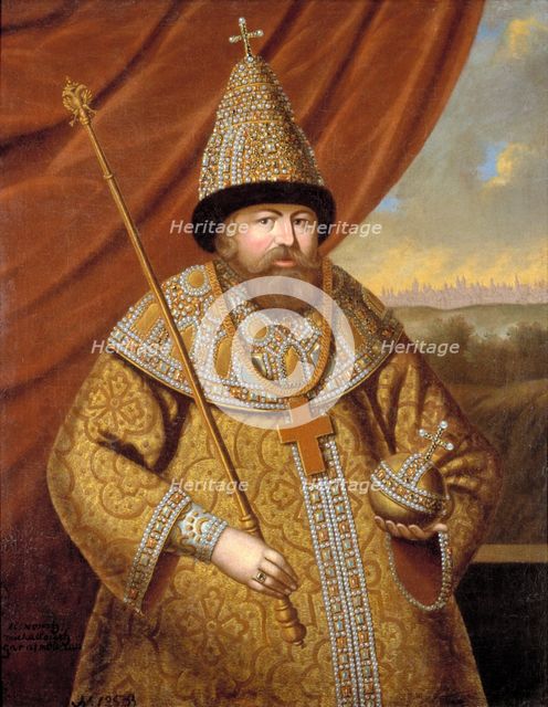 Portrait of the Tsar Alexis I Mikhailovich of Russia (1629-1676), Second Half of the 17th cen.