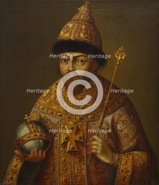 Portrait of the Tsar Michail I Fyodorovich of Russia (1596-1645), Second Half of the 18th cen. Creator: Anonymous.