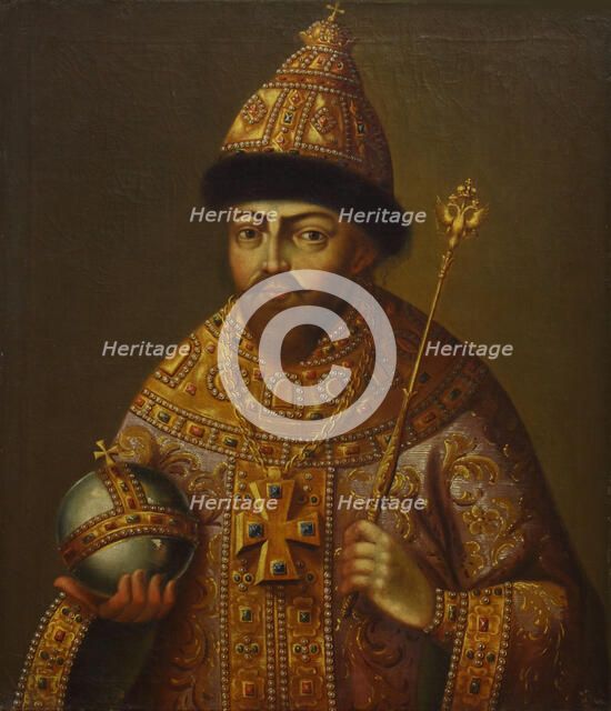 Portrait of the Tsar Michail I Fyodorovich of Russia (1596-1645), Second Half of the 18th cen. Creator: Anonymous.