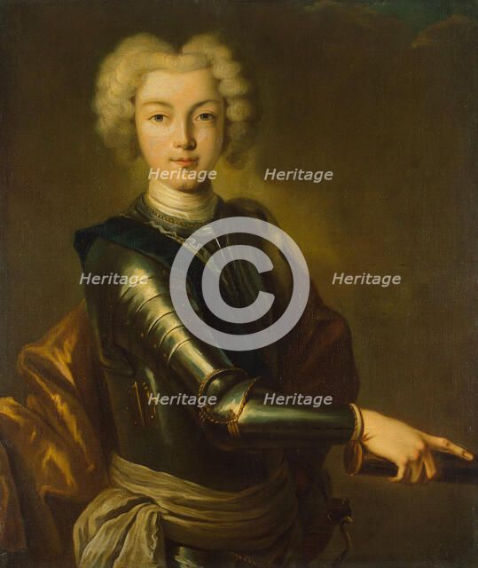 Portrait of the Tsar Peter II of Russia (1715-1730), 18th century. Artist: Anonymous  