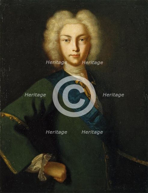 Portrait of the Tsar Peter II of Russia (1715-1730), 18th century. Artist: Anonymous  