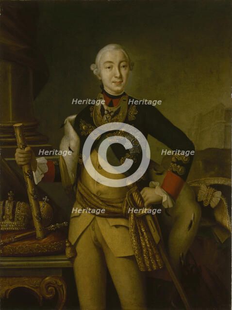 Portrait of the Tsar Peter III of Russia (1728-1762), 1761.