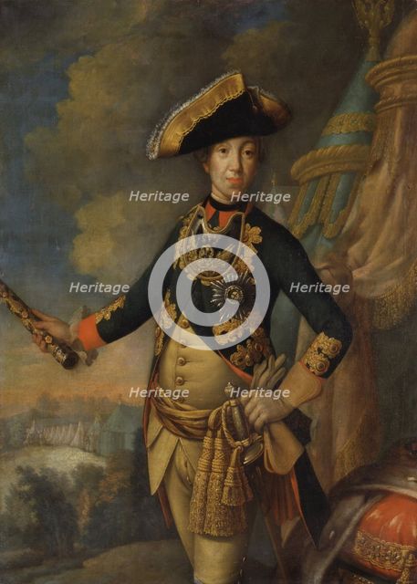 Portrait of the Tsar Peter III of Russia (1728-1762), 1762.