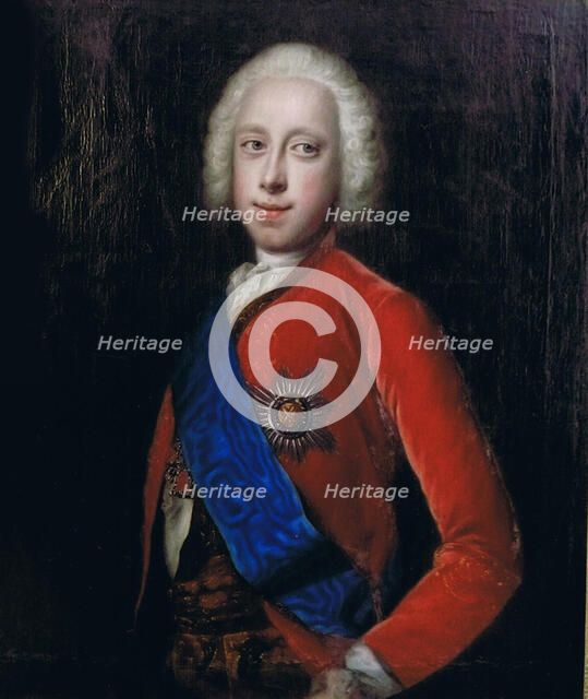 Portrait of the Tsar Peter III of Russia (1728-1762), Second Half of the 18th cen.. Artist: Anonymous  