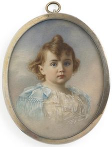 Portrait of the Tsesarevich Alexei Nikolaevich of Russia (1904-1918), c. 1906. Creator: Zehngraf, Johannes (1857-1908)