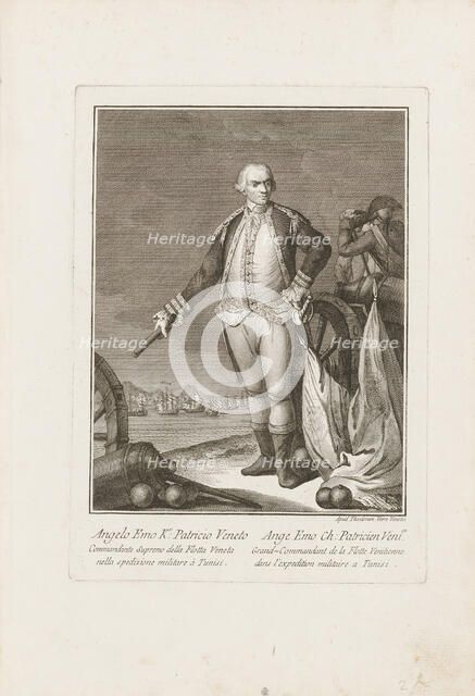 Portrait of the Venetian admiral Angelo Emo (1731-1792), 1783. Creator: Viero, Teodoro (1740-1819).