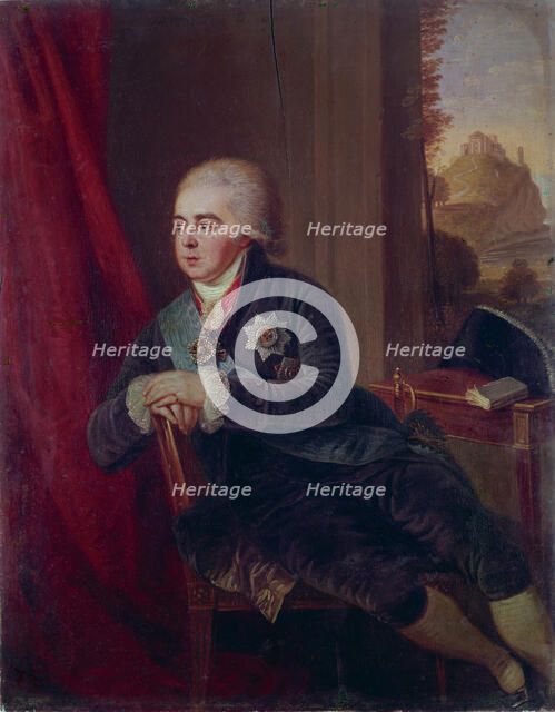 Portrait of the Vice-chancellor Prince Alexander Kurakin (1752-1818), 1801. Artist: Guttenbrunn, Ludwig (1750-1819)
