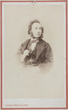Portrait of the violinist and composer Camillo Sivori (1815-1894) . Creator: Photo studio Trantoul Père & Fils