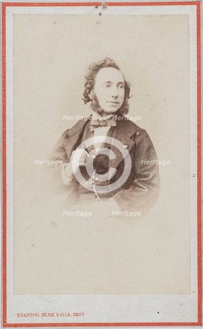 Portrait of the violinist and composer Camillo Sivori (1815-1894) . Creator: Photo studio Trantoul Père & Fils.