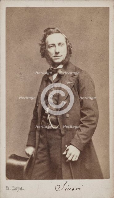 Portrait of the violinist and composer Camillo Sivori (1815-1894) . Creator: Carjat, Étienne (1828-1906).