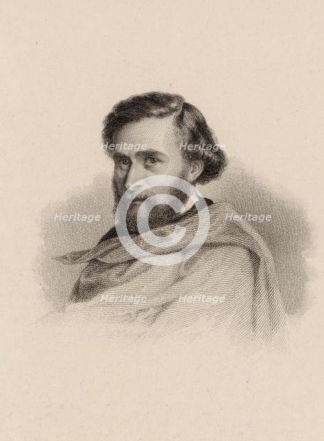 Portrait of the violinist and composer Anton Wallerstein (1813-1892). Creator: Anonymous.