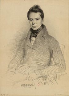 Portrait of the violinist and composer Antoine Bessems (1806-1868), 1832. Creator: Devéria, Achille (1800-1857)