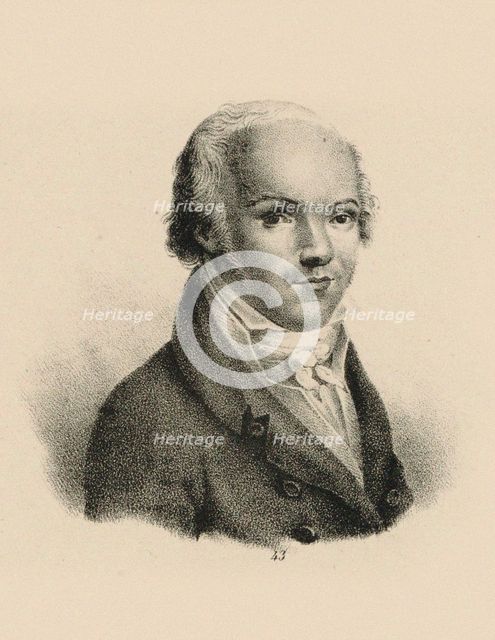 Portrait of the violinist and composer Andreas Romberg (1767-1821), c. 1815. Creator: Anonymous.