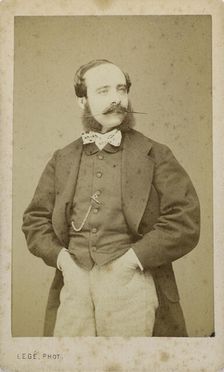 Portrait of the violinist and composer Adolphe Blanc (1828-1885), c. 1870. Creator: Photo studio Legé & Bergeron