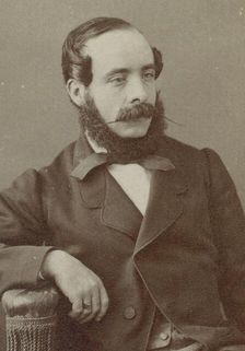 Portrait of the violinist and composer Adolphe Blanc (1828-1885), c. 1870. Creator: Photo studio Nadar