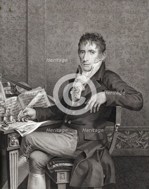 Portrait of the violinist and composer Alessandro Rolla (1757-1841) , c. 1810. Creator: Raggio, Vincenzo (active 1810-1830s).