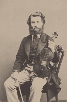 Portrait of the violinist and composer Alfred Holmes (1837-1876). Creator: Anonymous