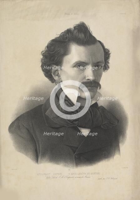 Portrait of the violinist and composer Apolinary Katski (1825-1879), 1857. Creator: Lafosse, Jean-Baptiste Adolphe (1810-1879).