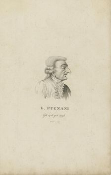 Portrait of the violinist and composer Gaetano Pugnani 1731-1798) , 1815. Creator: Riedel, Carl Traugott (1769-c. 1832)