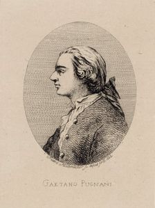 Portrait of the violinist and composer Gaetano Pugnani 1731-1798) , 1842. Creator: Hillemacher, Frédéric Désiré (1811-1886)