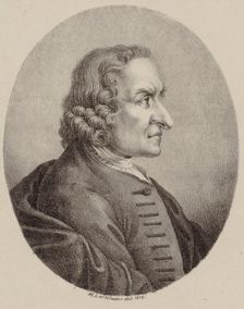 Portrait of the violinist and composer Giuseppe Tartini (1692-1770) , 1818. Creator: Winter, Heinrich Eduard von (1788-1825)