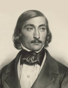 Portrait of the violinist and composer Delphin Alard (1815-1888), c. 1840. Creator: Anonymous