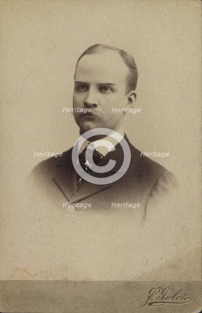 Portrait of the violinist and composer Emil Mlynarski (1870-1935), c. 1895. Creator: Photo studio Jadwiga Golcz.
