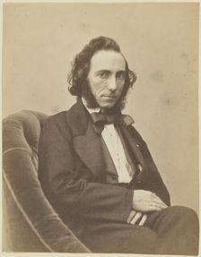 Portrait of the violinist and composer Ernesto Camillo Sivori (1815-1894) , 1854-1855. Creator: Nadar, Gaspard-Félix (1820-1910)