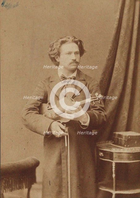 Portrait of the violinist and composer Frantisek Ondricek (1857-1922), 1882-1883. Creator: Anonymous.
