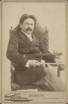Portrait of the violinist and composer Frantisek Ondricek (1857-1922). Creator: Sarony, Napoleon (1821-1896)