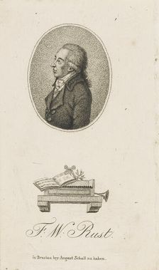 Portrait of the violinist and composer Friedrich Wilhelm Rust (1739-1796) , c. 1800. Creator: Anonymous