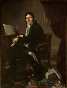 Portrait of the violinist and composer Karol Kurpinski (1785-1857), 1825. Creator: Molinari, Alexander (1772-1831)