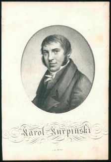 Portrait of the violinist and composer Karol Kurpinski (1785-1857), ca 1820. Creator: Anonymous