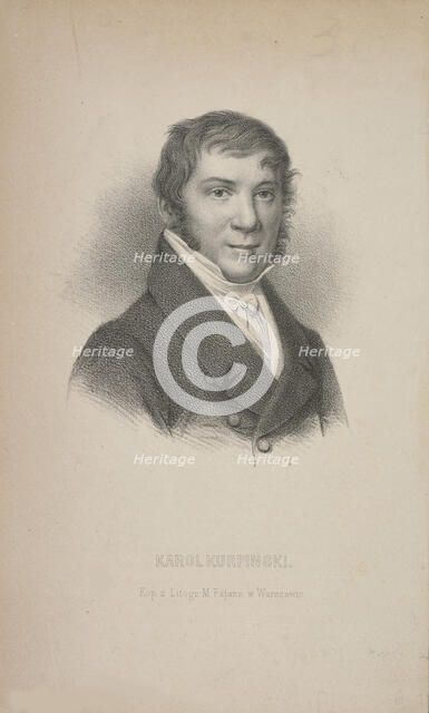 Portrait of the violinist and composer Karol Kurpinski (1785-1857). Creator: Fajans, Maksymilian (1827-1890).