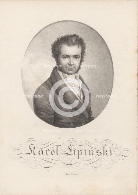 Portrait of the violinist and composer Karol Lipinski (1790-1861). Creator: Anonymous.