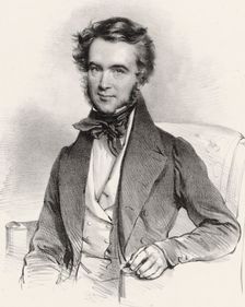 Portrait of the violinist and composer Karol Lipi?ski (1790-1861) , 1837. Creator: Kriehuber, Josef (1800-1876)