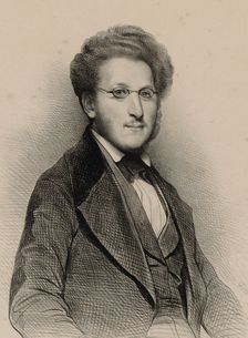 Portrait of the violinist and composer Heinrich Panofka (1807-1887) , 1840. Creator: Devéria, Achille (1800-1857)