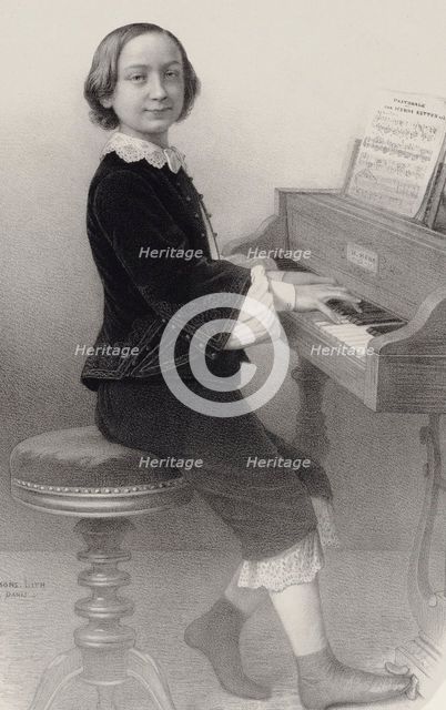 Portrait of the violinist and composer Henri Ketten (1848-1883). Creator: Desmaisons, Émile (1812-1880).