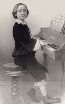 Portrait of the violinist and composer Henri Ketten (1848-1883). Creator: Desmaisons, Émile (1812-1880)