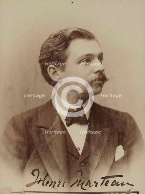 Portrait of the violinist and composer Henri Marteau (1874-1934) , 1898. Creator: Dupont, Aimé (1842-1900).