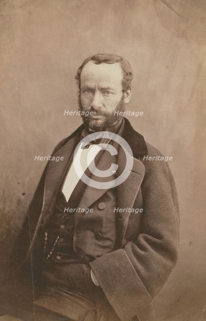 Portrait of the violinist and composer Henri Vieuxtemps (1820-1881), 1855-1859. Creator: Nadar, Gaspard-Félix (1820-1910).