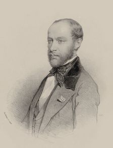 Portrait of the violinist and composer Henri Vieuxtemps (1820-1881), 1857. Creator: Anonymous
